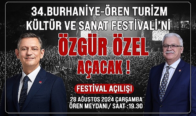 Burhaniye’de Şenliği Özgür Özel açıyor