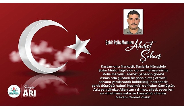 Lider Arı’dan Şehit Polis Memuru Ahmet Şahan İçin Taziye İletisi