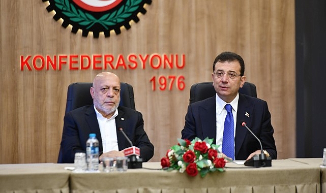 TBB ve İBB Başkanı Ekrem İmamoğlu, Türk-İş ve Hak-İş Genel Liderleriyle Ankara’da farklı ayrı bir ortaya geldi