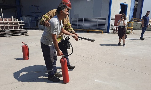 İtfaiyeden acil durum takımlarına eğitim