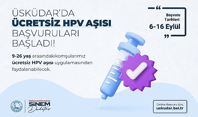 Üsküdar’da Fiyatsız HPV Aşısı İçin Müracaatlar Başladı