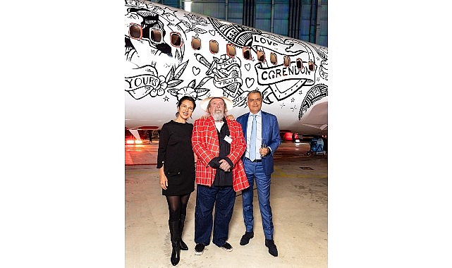 Dünyanın tamamen dövme tasarımlı ilk uçağı havalandı