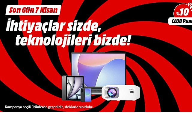 “İhtiyaçlar Sizde, Teknolojiler MediaMarkt’ta” Kampanyası Devam Ediyor