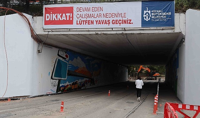 TEM Otoyolu alt geçidine estetik dokunuş