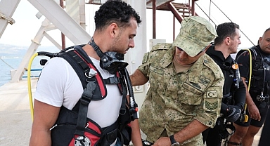 Engelliler, 30 Ağustos Zaferi için su altı dalışı yaptı