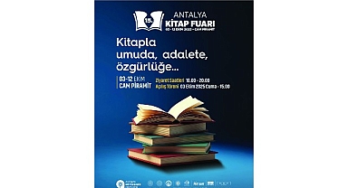 15. Antalya Kitap Fuarı 3 Ekim’de başlıyor