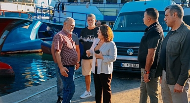 Başkan Hatice Gençay’dan Altınkum balıkçılarına ziyaret