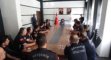 Başkanımız Rasim Arı, İtfaiye Personelini Kabul Etti
